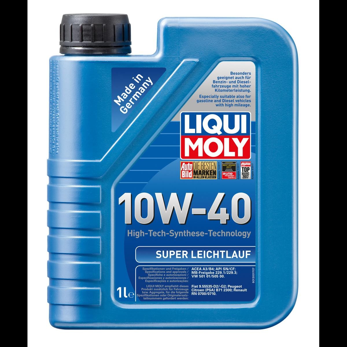 9503 LIQUI MOLY Leichtlauf Super, 10W-40, 1l, Teilsynthetiköl